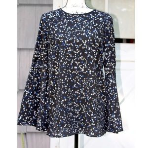 NWT Michael Kors Glitter Blue and White Stars Top